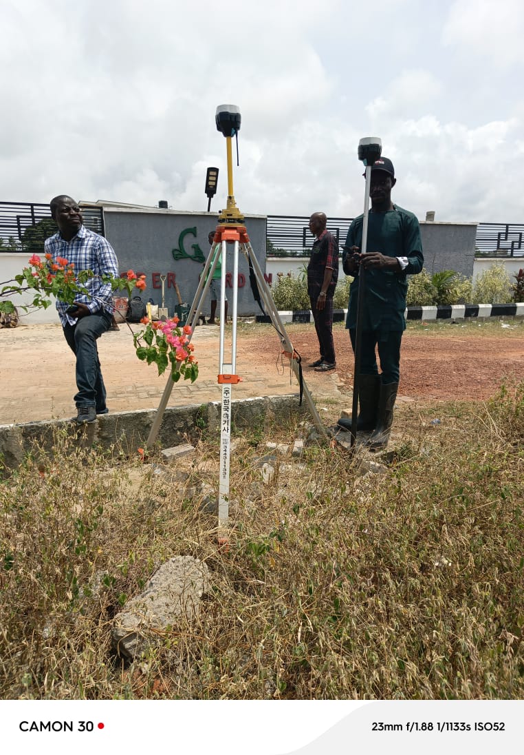 Geokreate team using GNSS equipment