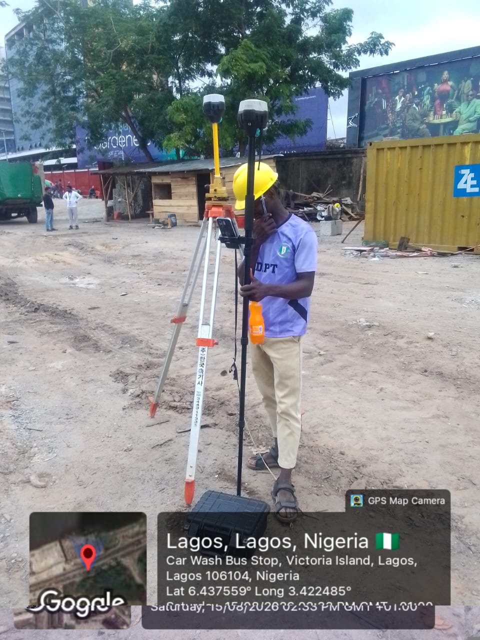 GNSS survey work in Victoria Island Lagos